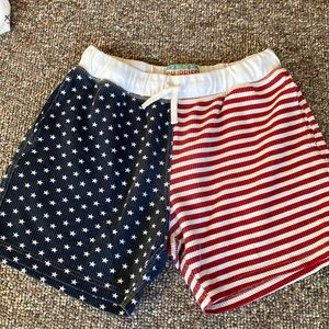 CHUBBIES American Flag Sweat Shorts